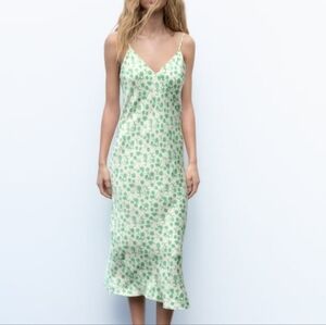 Zara Long Print Midi Dress